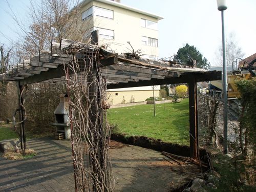 Pergola / vorher